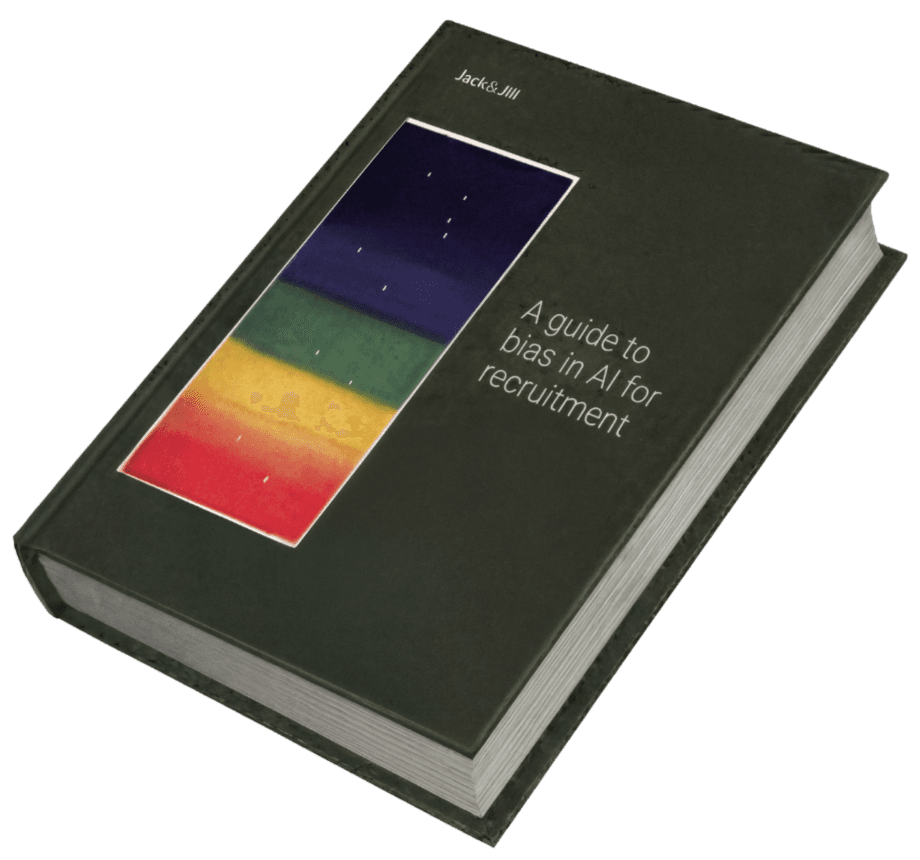 A guide to bias in AI for recruitment — book cover