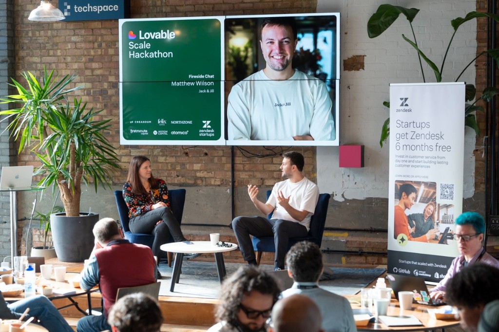 Matthew Wilson at Lovable Scale Hackathon fireside chat